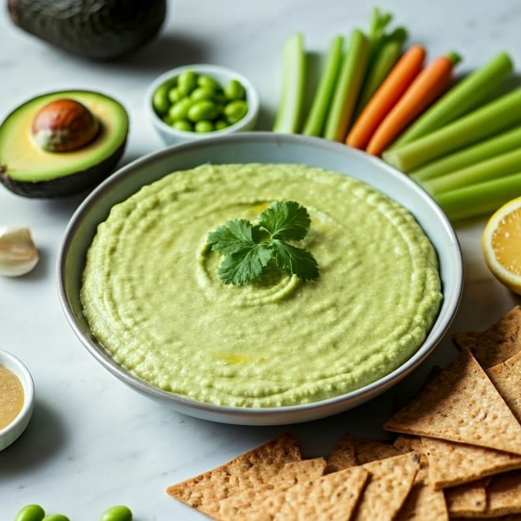 Avocado Edamame Hummus