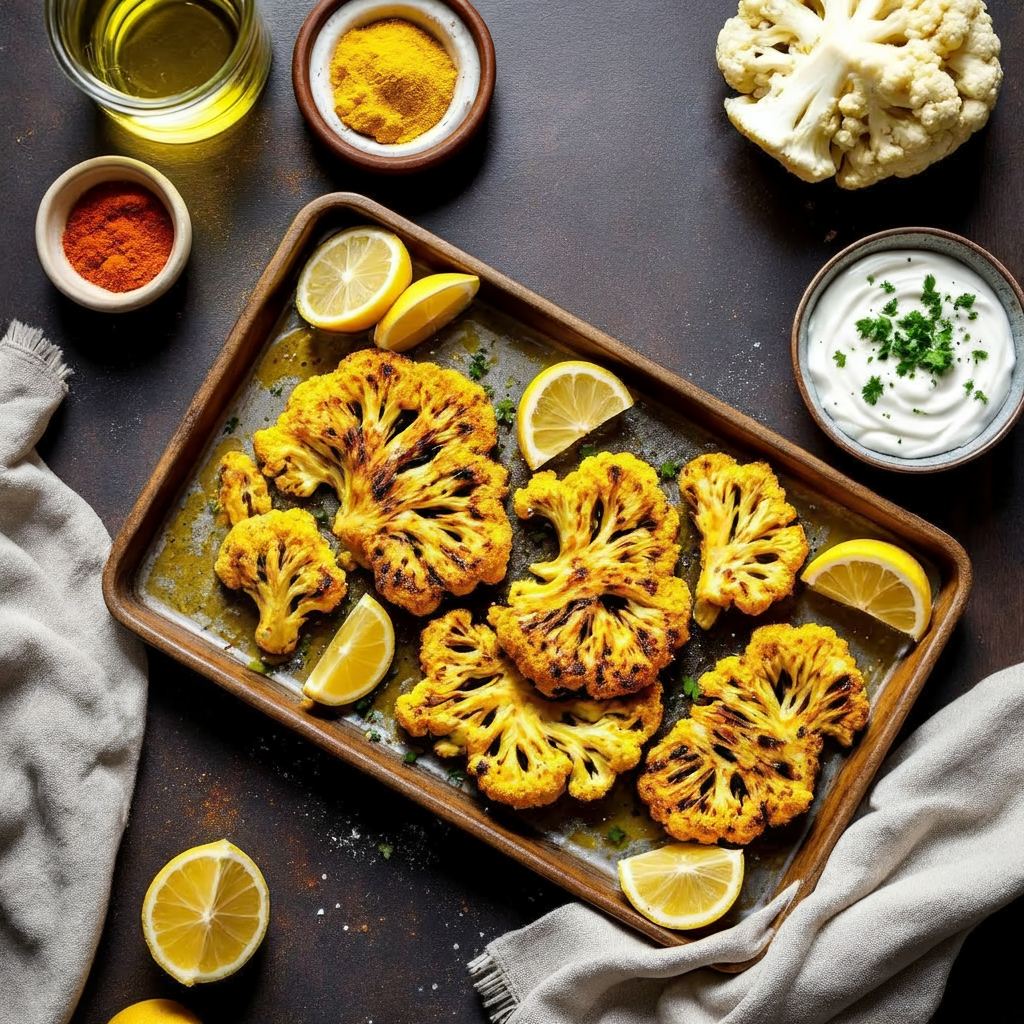 Turmeric-Spiced Cauliflower Steaks