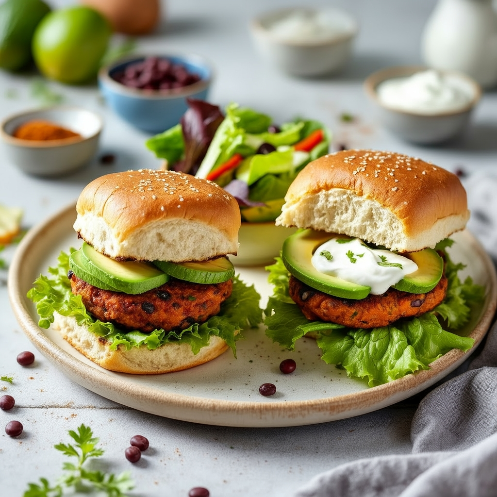 Sweet Potato Black Bean Sliders