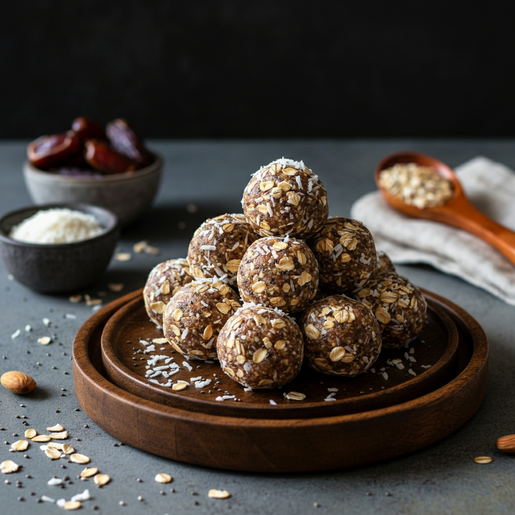 Almon Butter Date Energy Balls