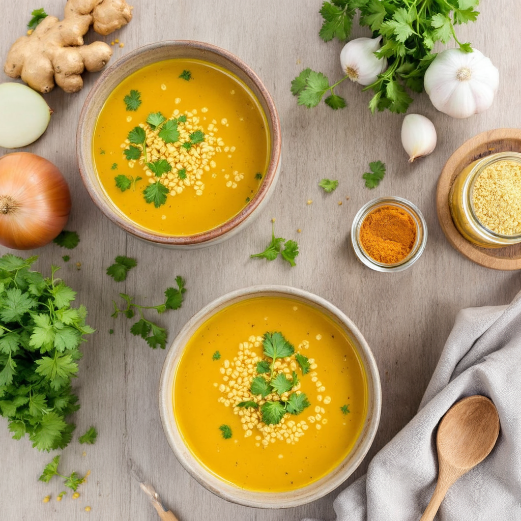 Turmeric Ginger Broth Quinoa
