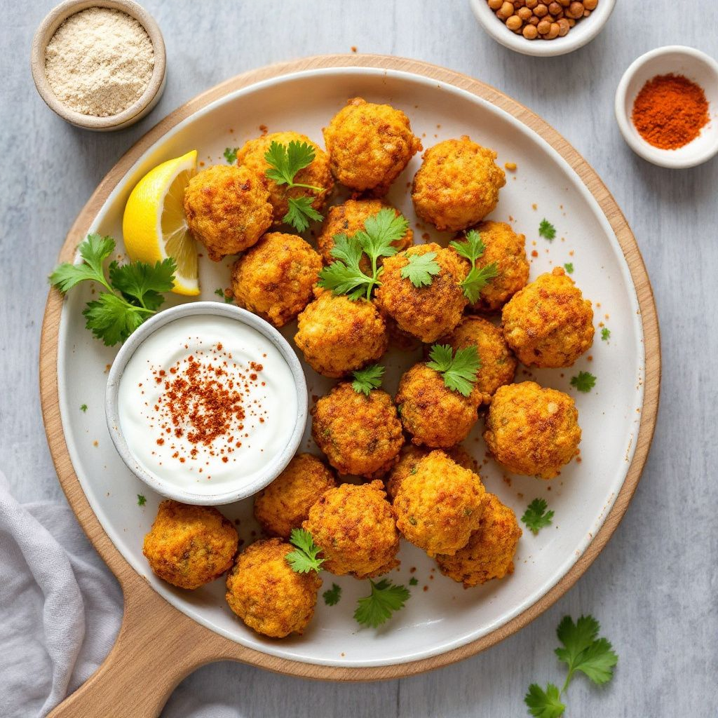 Spiced Lentil Cauliflower Bites