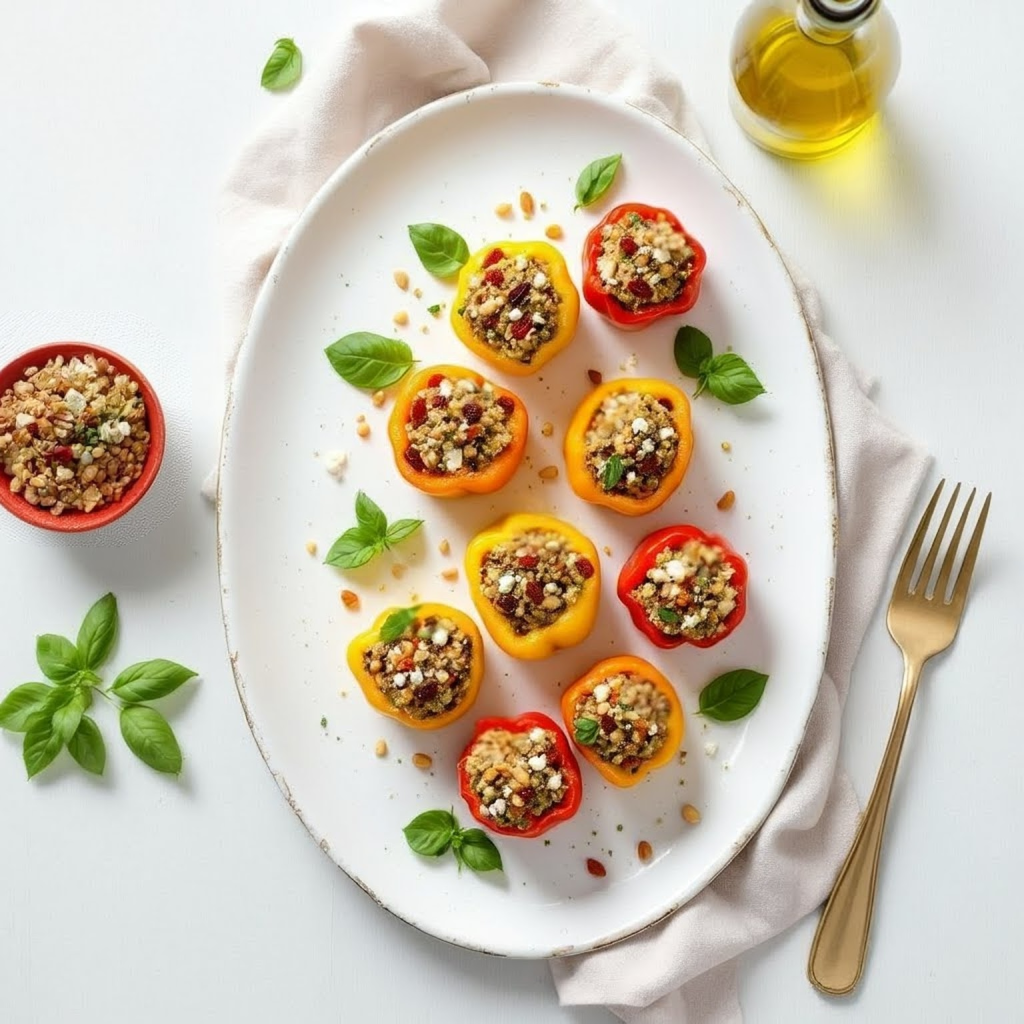 Quinoa-Stuffed Mini Peppers