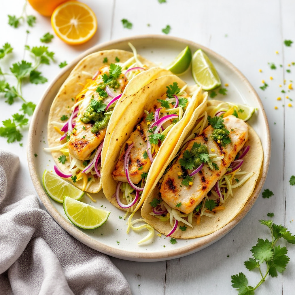 Citrus Herb Fish Tacos