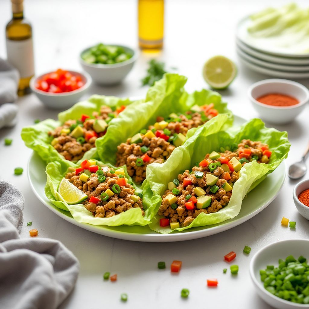 Turkey Avocado Lettuce Wraps