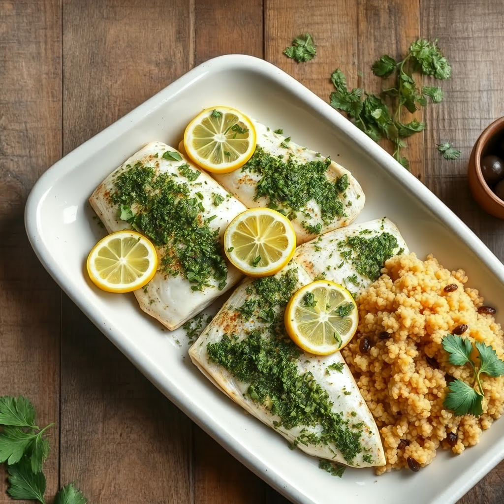 Moroccan Chermoula Baked Fish