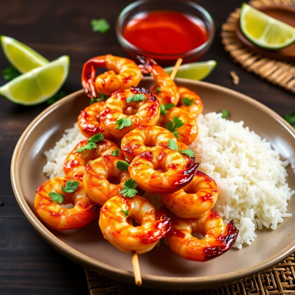 Thai Lemongrass Shrimp Skewers