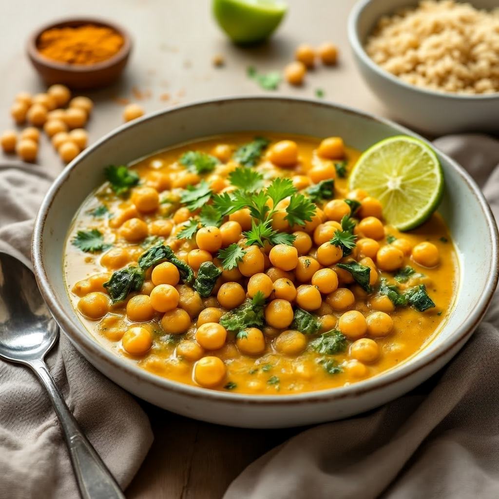 Chickpea Spinach Curry