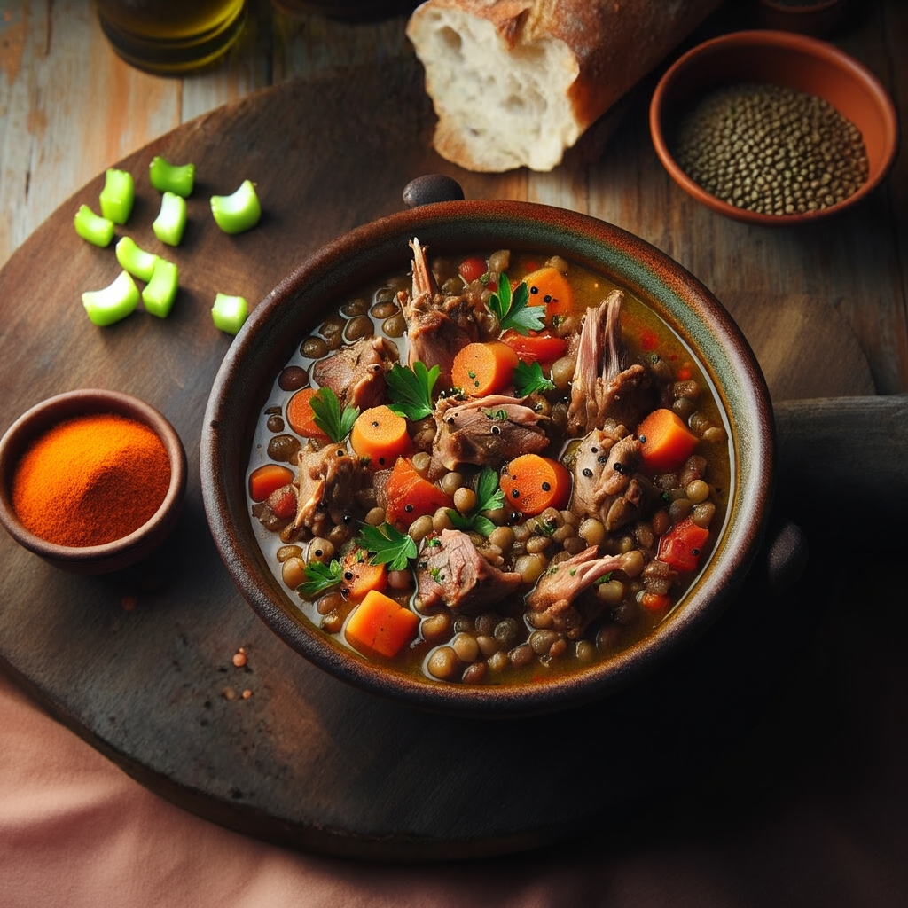 Rabbit Lentil Stew