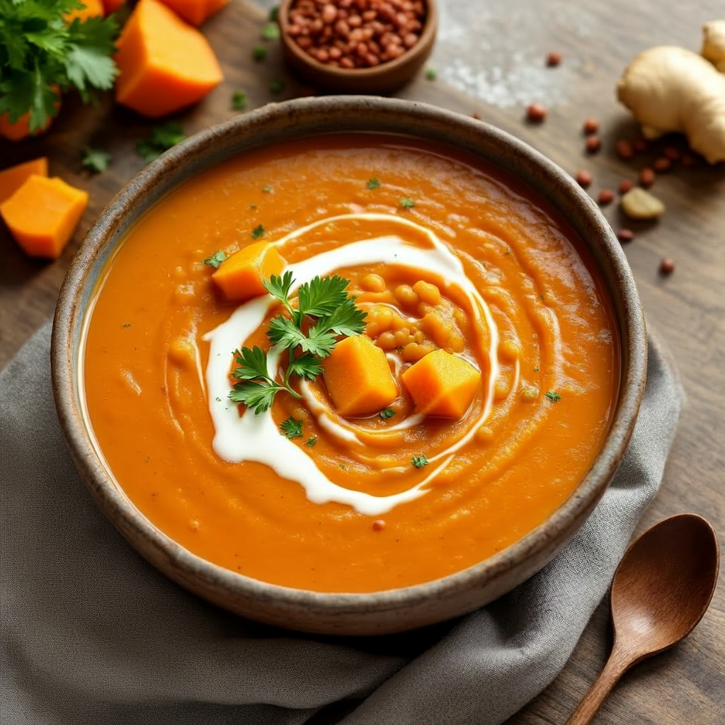 Sweet Potato Lentil Soup