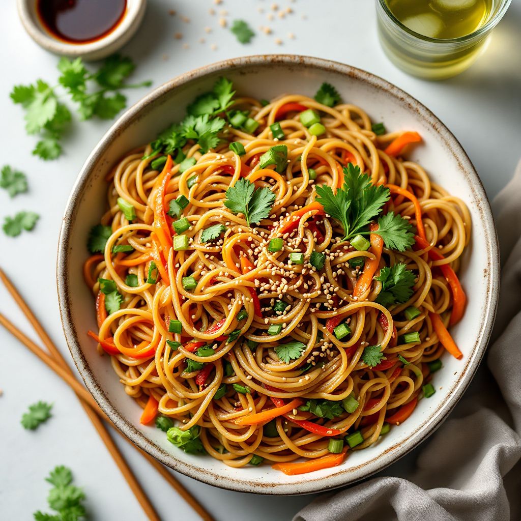 Japanese Soba Noodle Salad